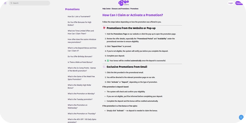 Boo Casino Bonus Claiming Guide